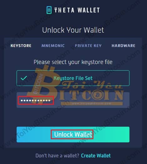 Cách đăng nhập vào ví Theta. Ảnh 2