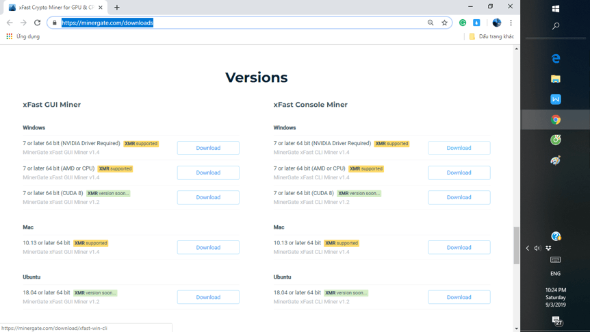 Hướng dẫn đào Ethereum với Minergate