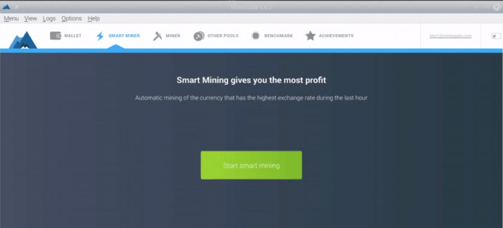 tiền hành đào Ethereum với Minergate