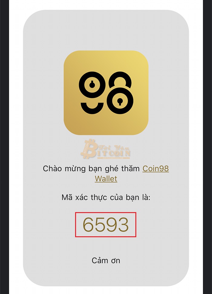 Cài đặt app Coin98 trên điện thoại. Ảnh 5