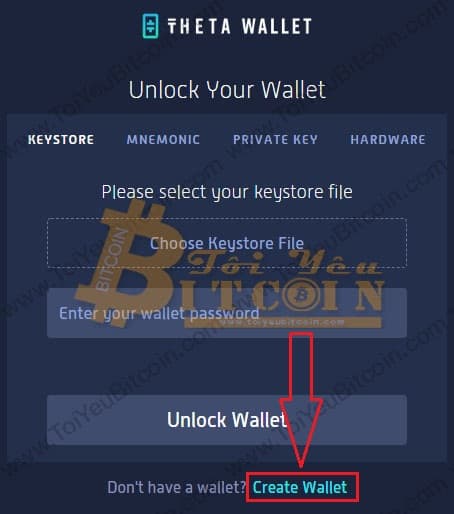 Tạo ví Theta coin trên web. Ảnh 1