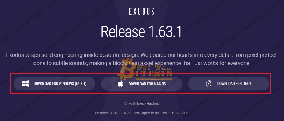 Tạo ví Exodus trên máy tính. Ảnh 1
