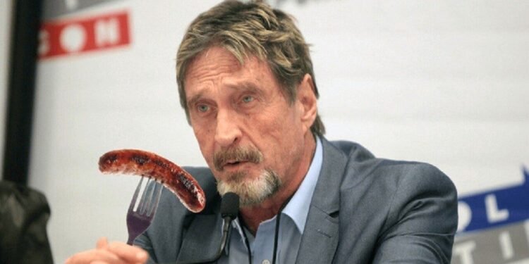Tin tức coin – John McAfee nuốt lời hứa tự ăn “của quý” của mình nếu Bitcoin không đạt 1 triệu USD vào năm 2020