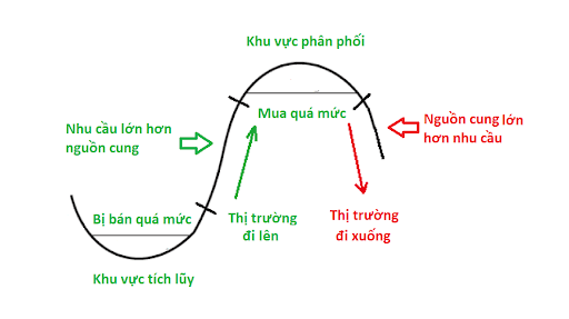 Mô tả chu kỳ của một loại tiền điện tử theo phương pháp VSA
