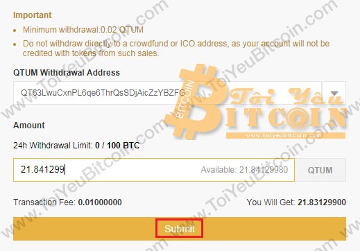 Nạp tiền vào ví Qtum. Ảnh 2
