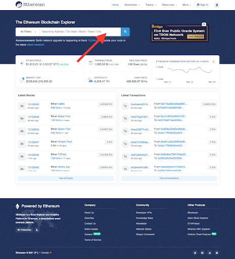 Search by Address/ Txn Hash/ Block/ Token/ Ens
