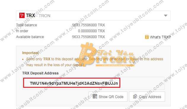 Rút TRX từ ví TRON Wallet. Ảnh 3