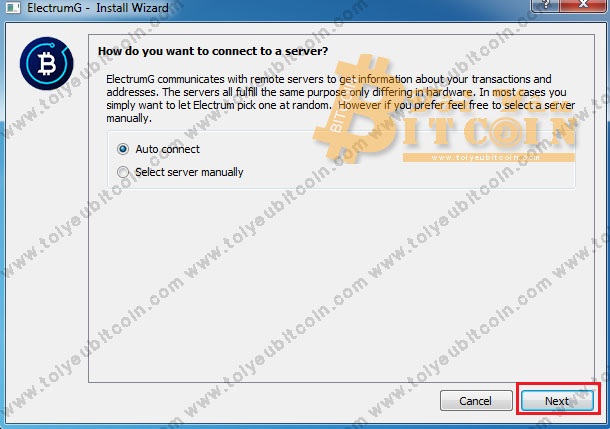 Tạo ví Bitcoin Gold trên máy tính với ElectrumG. Ảnh 2