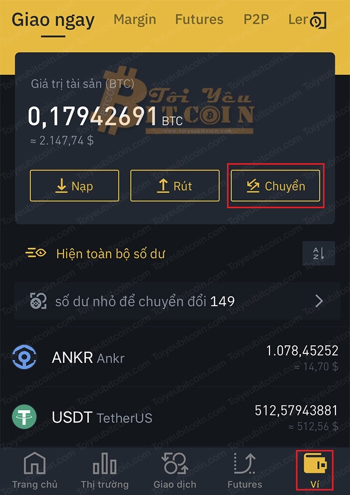 Cách bán tiền điện tử ra VND trên Binance P2P. Ảnh 1