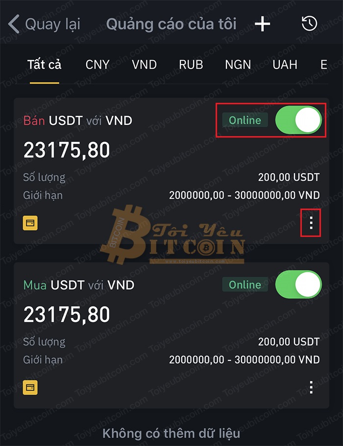 Cách tạo quảng cáo bán coin trên Binance P2P. Ảnh 4