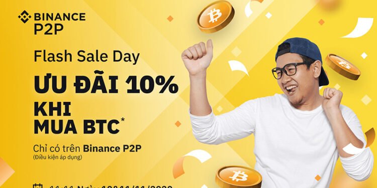 Đào coin – Binance P2P triển khai chương trình Flash Sale Day – Ưu đãi 10% khi mua Bitcoin