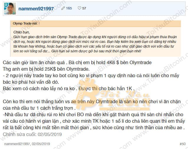 Olymp Trade lừa đảo. Ảnh 5