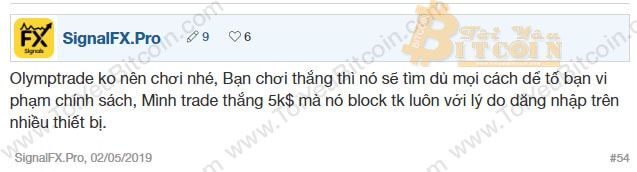 Olymp Trade lừa đảo. Ảnh 6