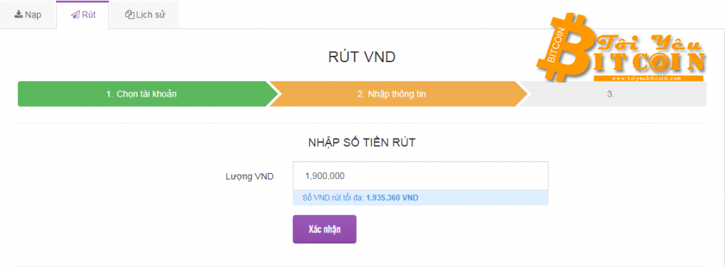 Rút VND từ ví Remitano về Vietcombank. Ảnh 4