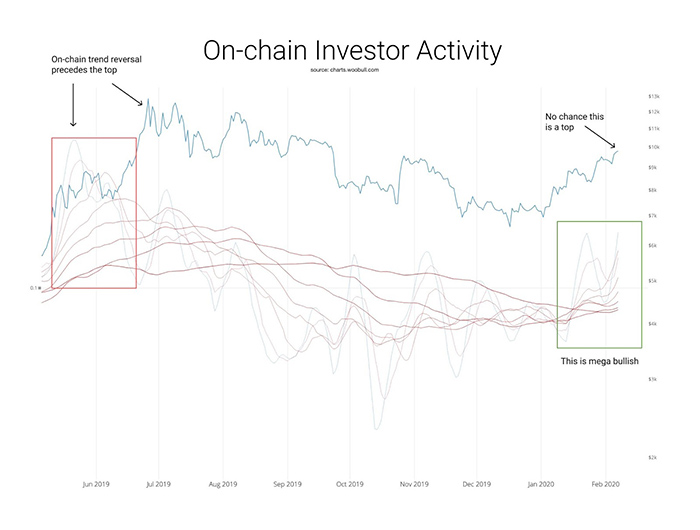 Hoạt động đầu tư On-chain. Nguồn: charts.woobull.com