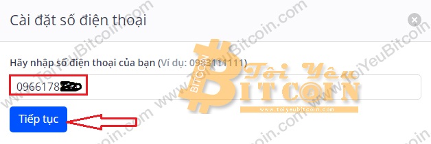 Xác minh SĐT với Aliniex. Ảnh 3