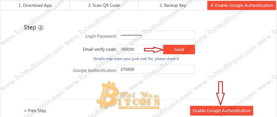 Cách bật bảo mật 2FA trên Bilaxy. Ảnh 5