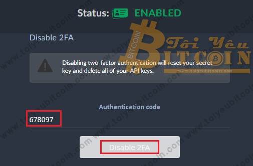 Bảo mật 2FA tài khoản Bittrex. Ảnh 5