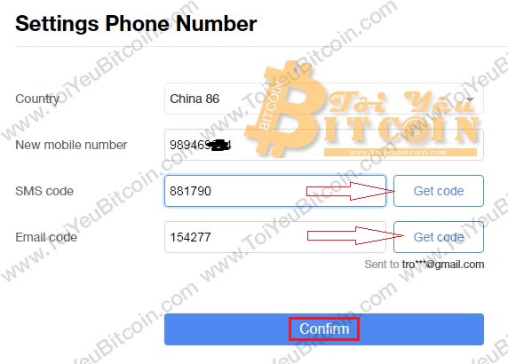 Xác minh SĐT với sàn CoinAll. Ảnh 2