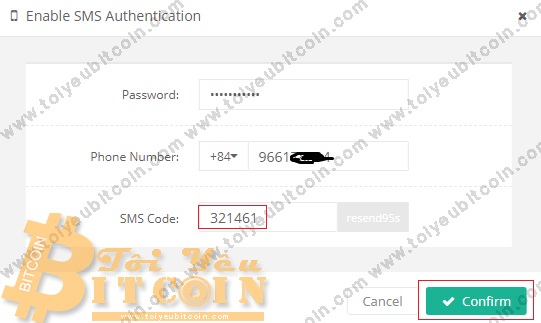 Xác minh SĐT với Hotbit. Ảnh 3