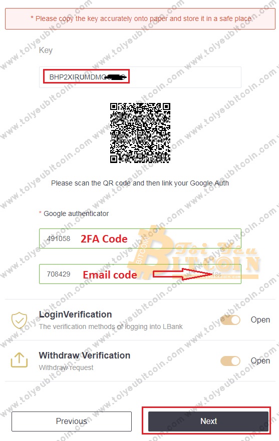 Bảo mật 2FA cho LBank. Ảnh 5
