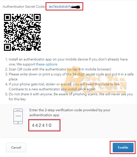 Bảo mật ví Coinbase. Ảnh 3