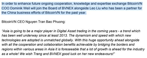 Từng chúc nhau thành công, nay BitcoinVN lại “phủi tay” khi nói về Bvnex