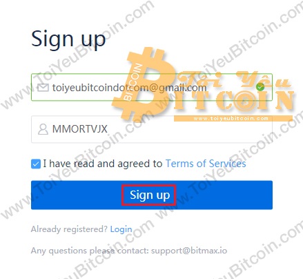 Cách đăng ký tạo tài khoản sàn BitMax. Ảnh 1