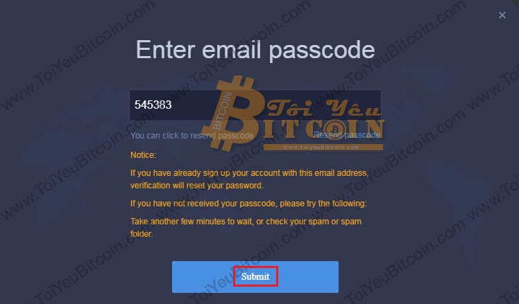Đăng ký tạo tài khoản Bitsdaq. Ảnh 4