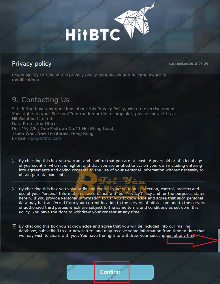 Đăng ký tài khoản HitBTC. Ảnh 4