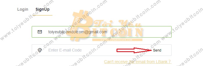 Đăng ký mở tài khoản LBank. Ảnh 1