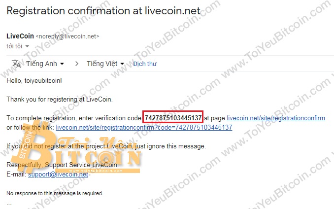 Đăng ký tạo tài khoản sàn Livecoin. Ảnh 3