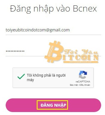 Cách đăng nhập vào sàn Bcnex. Ảnh 2