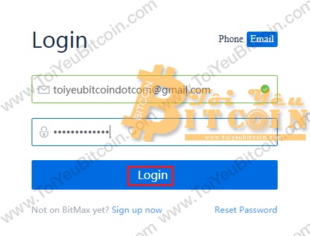 Cách đăng nhập vào sàn BitMax. Ảnh 2