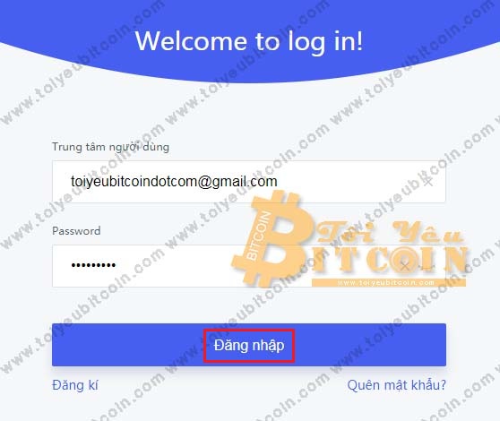 Đăng nhập vào sàn Coinbene. Ảnh 2