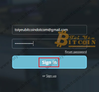 Đăng nhập vào HitBTC. Ảnh 2
