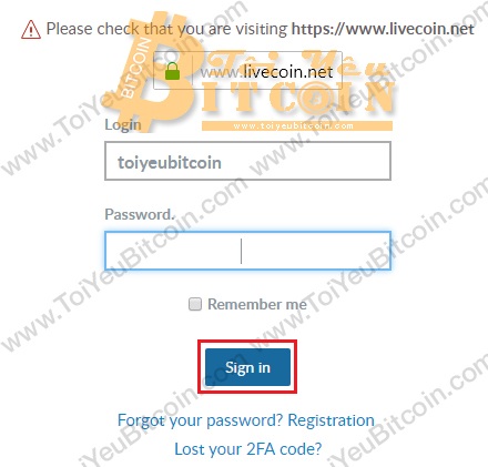 Cách đăng nhập vào sàn Livecoin. Ảnh 2