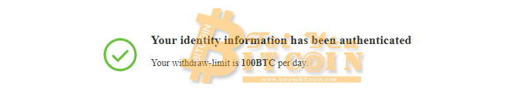 KYC BitMax thành công