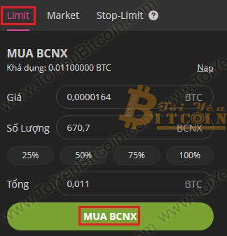 Cách trade coin trên sàn Bcnex. Ảnh 3
