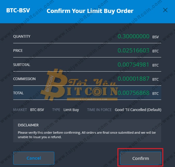 Cách trade coin trên sàn Bittrex. Ảnh 4