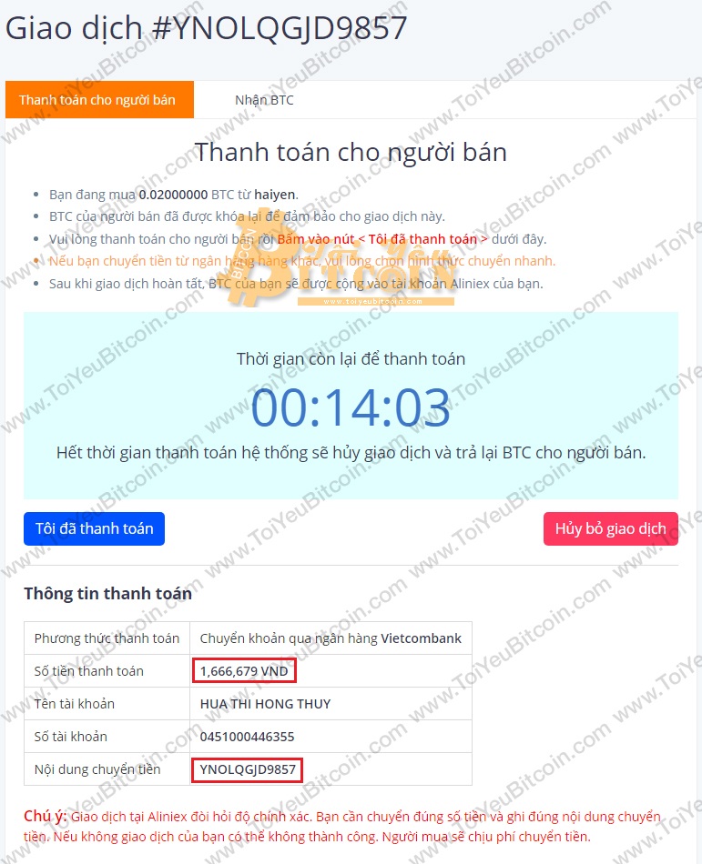 Cách mua coin trên Aliniex. Ảnh 3