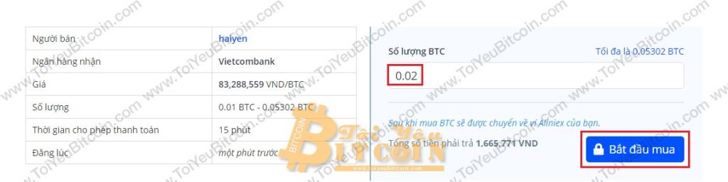 Cách mua coin trên Aliniex. Ảnh 8