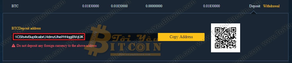 Cách nạp tiền vào sàn Coineal. Ảnh 2