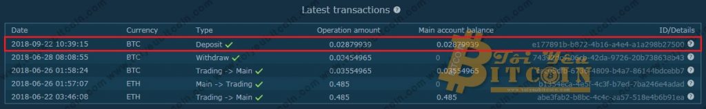 Nạp tiền vào HitBTC. Ảnh 3