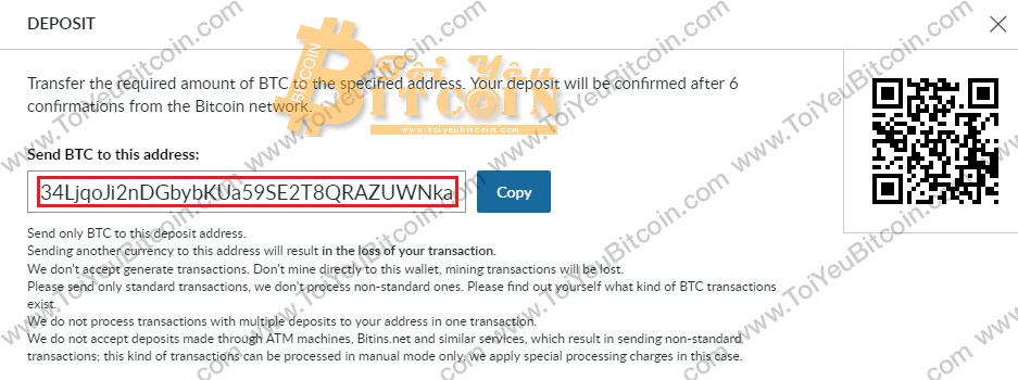Cách nạp tiền vào sàn Livecoin. Ảnh 2