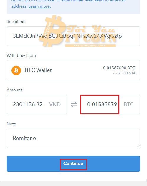 Rút tiền từ Coinbase. Ảnh 2