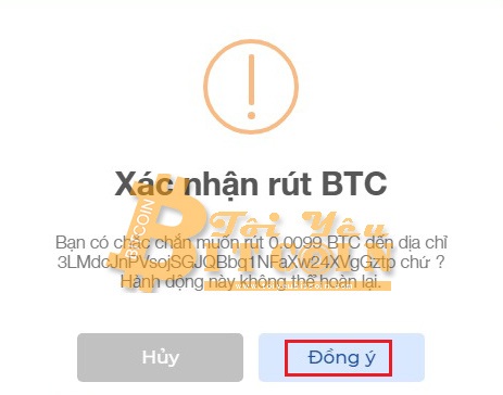 Cách rút BTC từ ví Fiahub. Ảnh 3