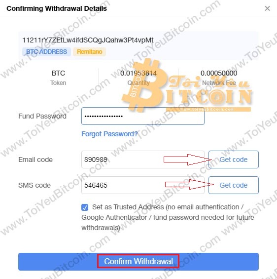 Cách rút tiền từ sàn CoinAll. Ảnh 4