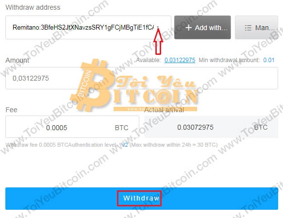 Cách rút tiền từ sàn Fatbtc. Ảnh 4