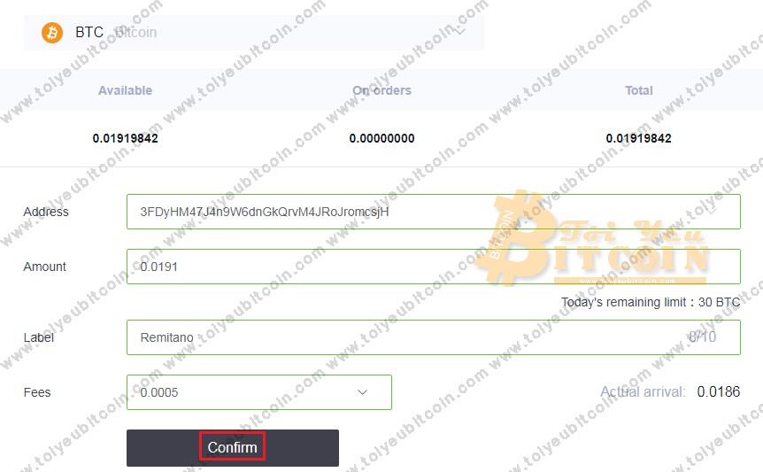 Rút tiền từ sàn LBank. Ảnh 4